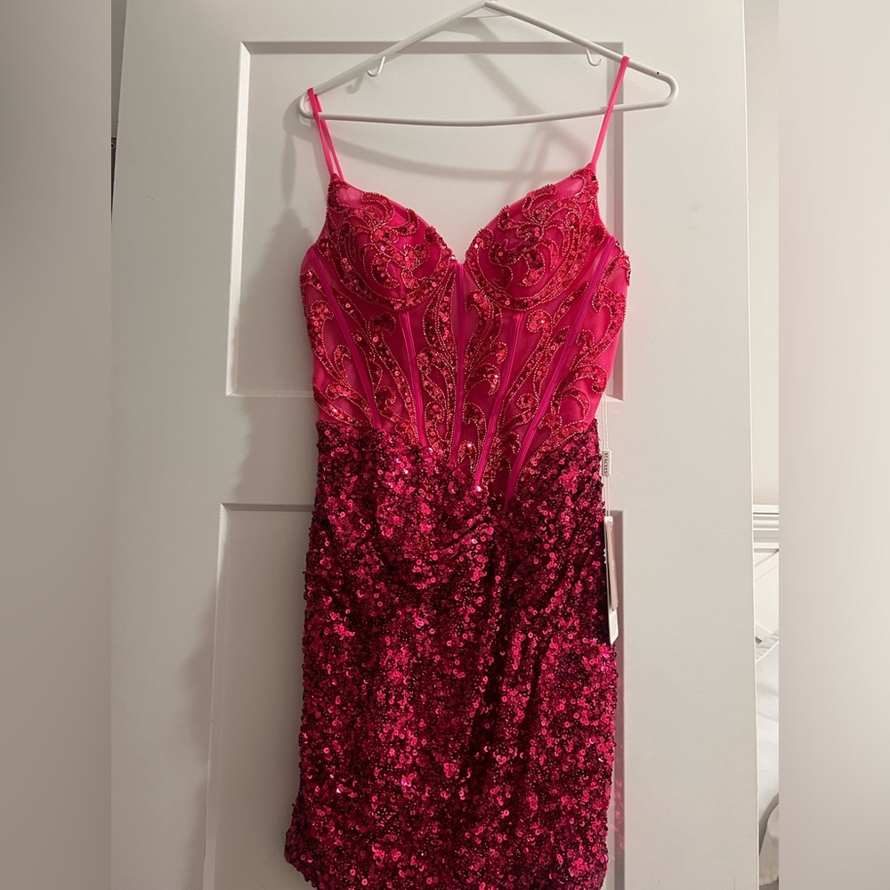 fuchsia homecoming dress for sale